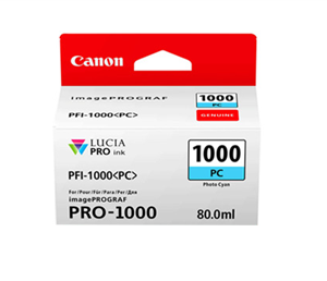 מיכל דיו פוטו סיאן קנון מקורי PFI1000PC