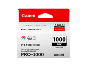 מיכל דיו שחור פוטו קנון מקורי PFI1000PBK