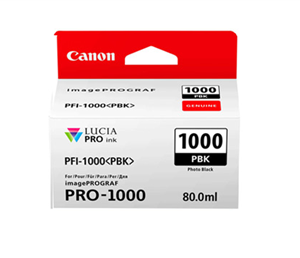 מיכל דיו שחור פוטו קנון מקורי PFI1000PBK