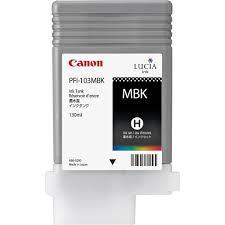 מיכל דיו מקורי שחור מט CANON PFI103 MBK
