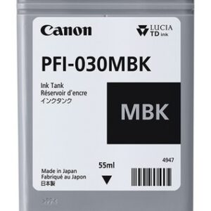 דיו לפלוטר שחור מט PFI-030MBK CANON