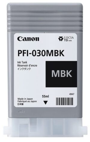 דיו לפלוטר שחור מט PFI-030MBK CANON
