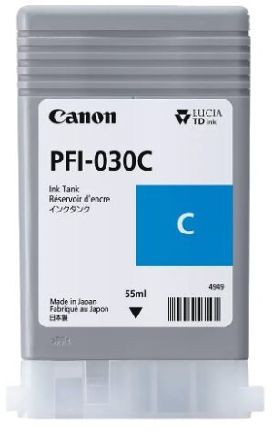 דיו לפלוטר סיאן PFI-030C CANON